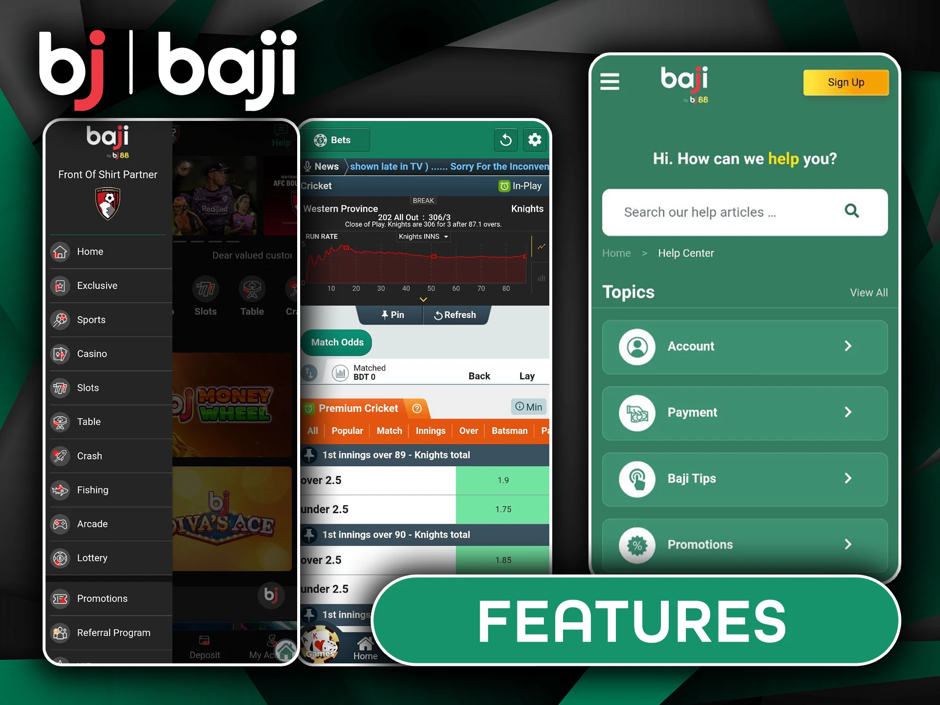 Key Features of Baji Live App for Sports and Casino.