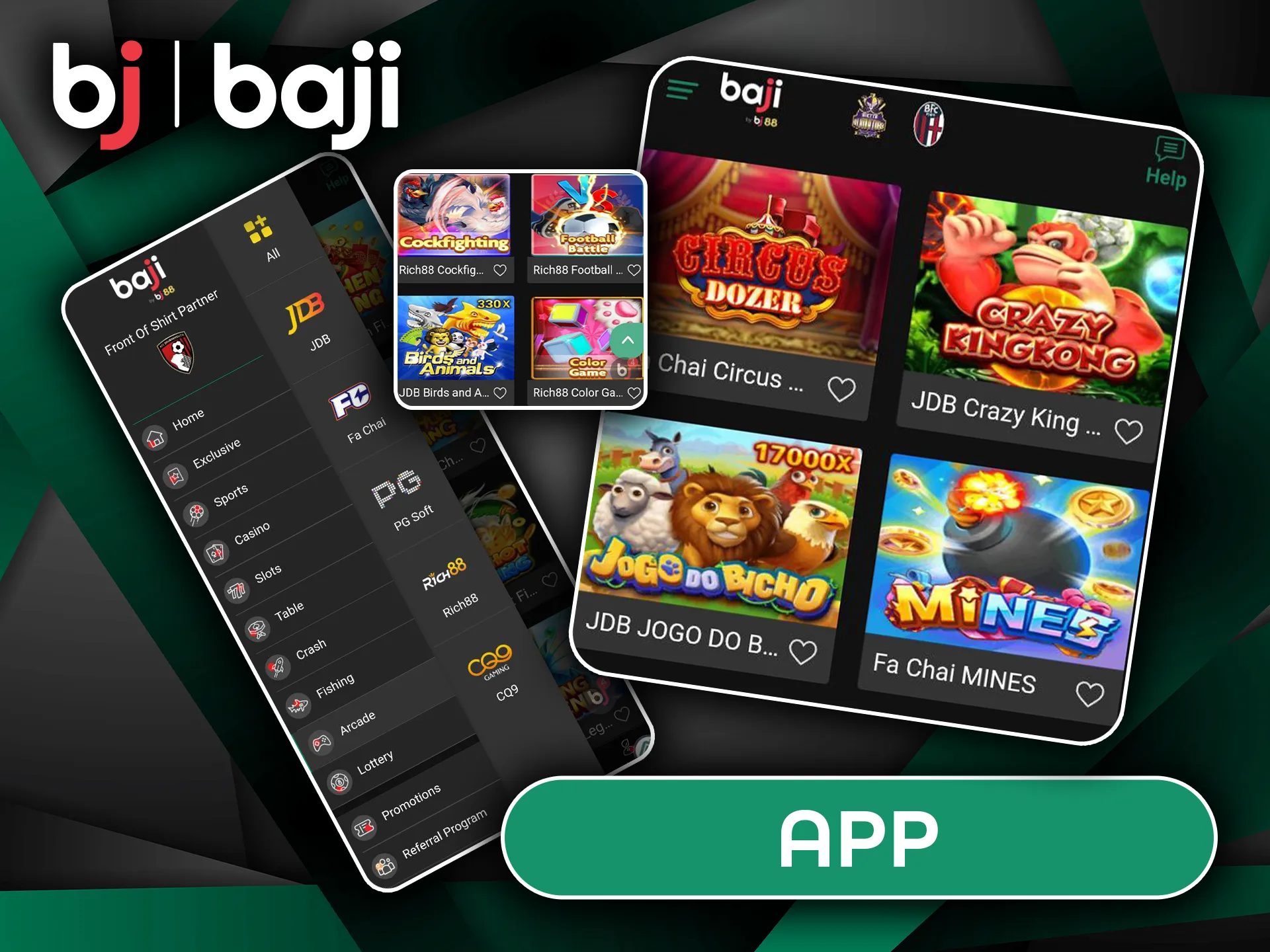 njoy Arcade Games in the Baji Mobile App.