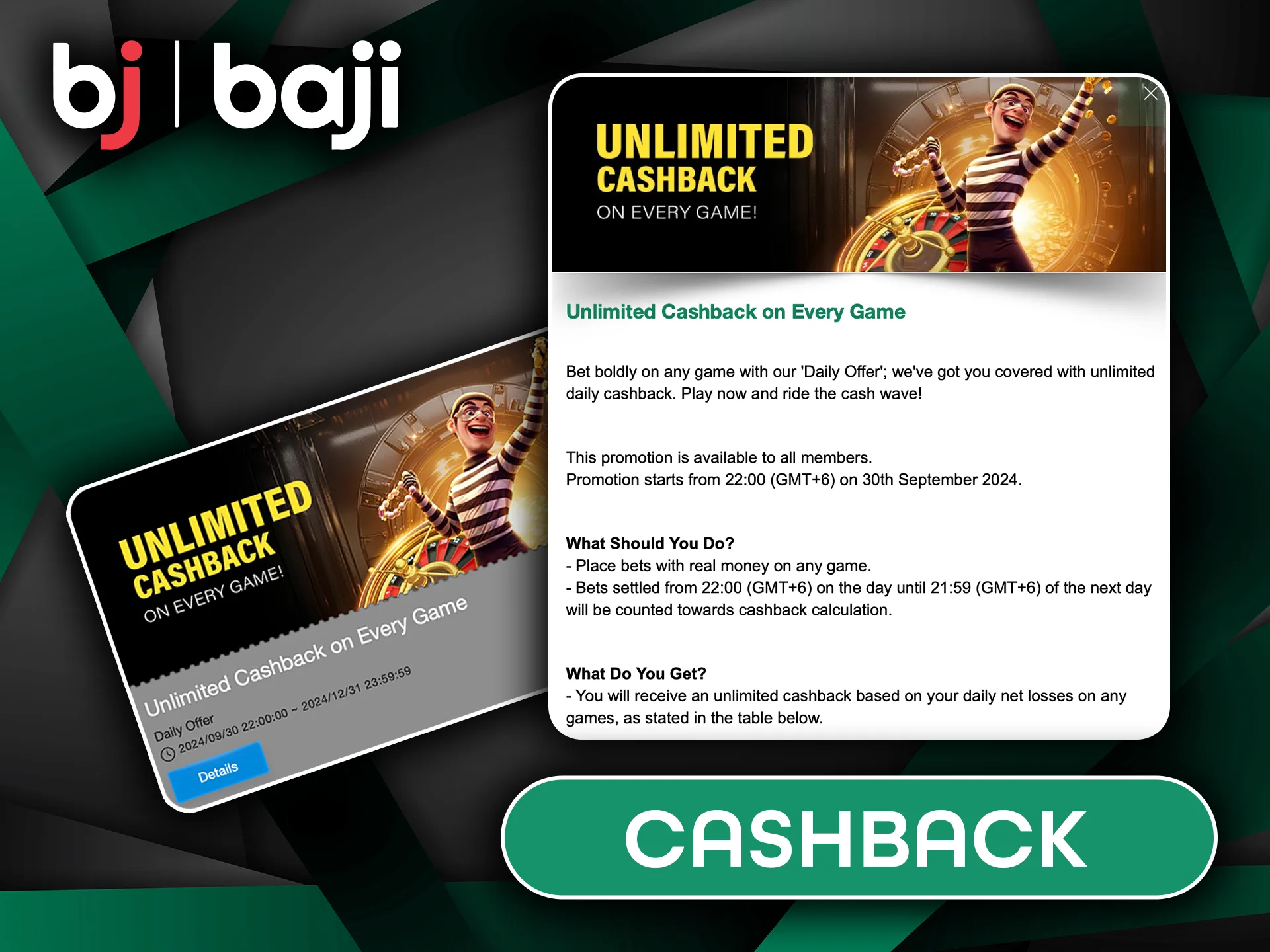 Enjoy Cashback on Every Game You Play at Baji.