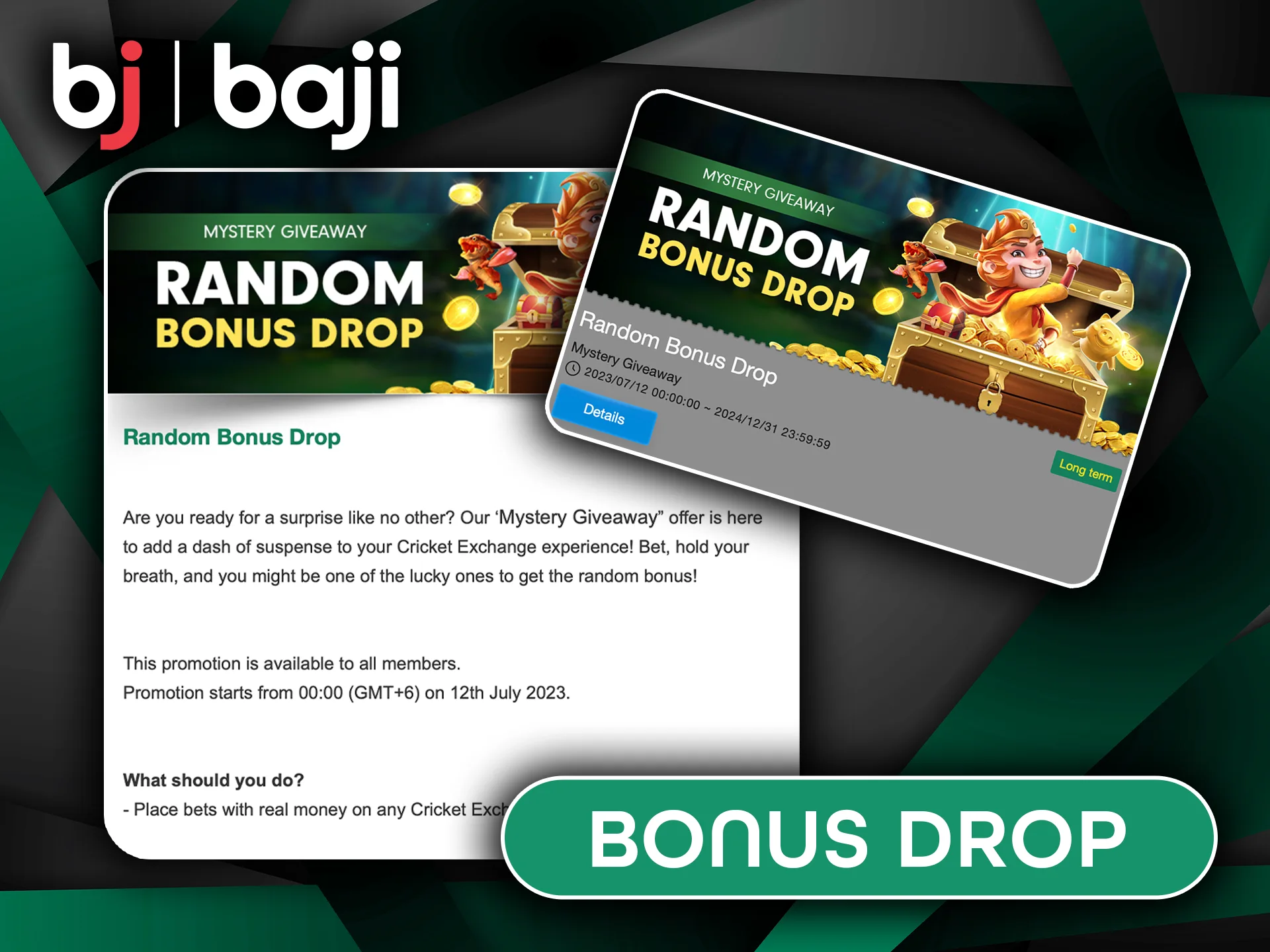 Win Big with Random Bonus Drops at Baji.