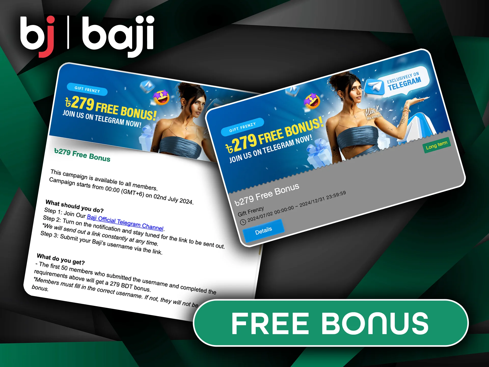 Claim Free Bonus at Baji Live Casino.