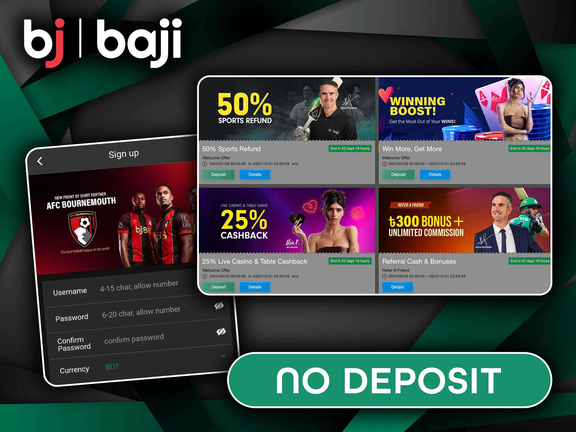 Unlock Baji Sign-Up No Deposit Bonus.