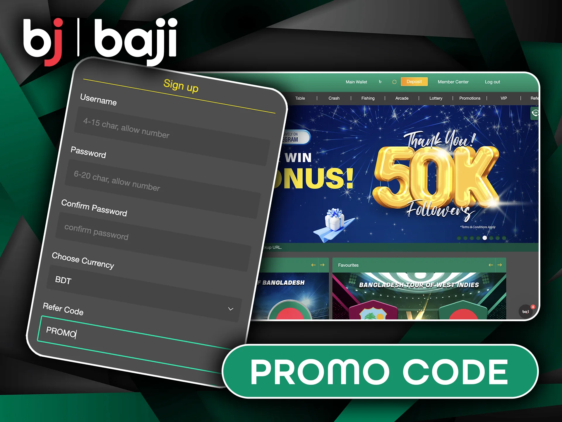 Use Baji Promo Code for Extra Rewards.