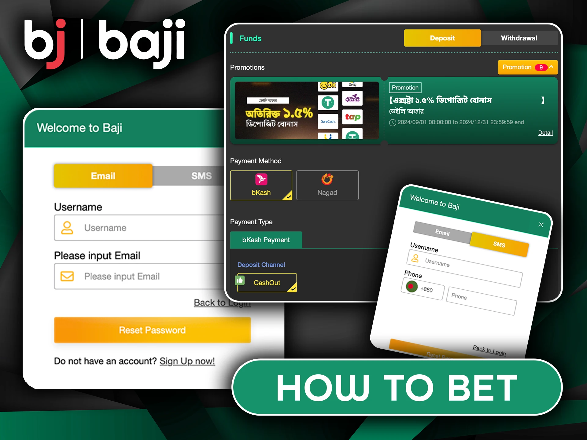 How to Bet on Cricket Using Baji Bet.