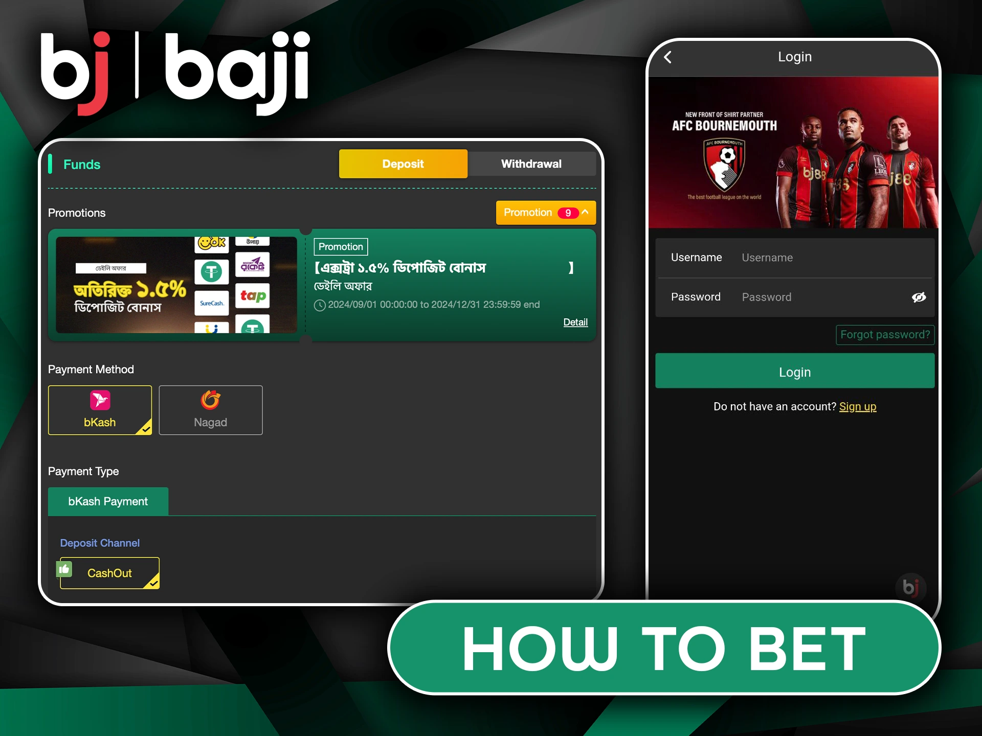 Steps to Bet on Football with Baji Bet.