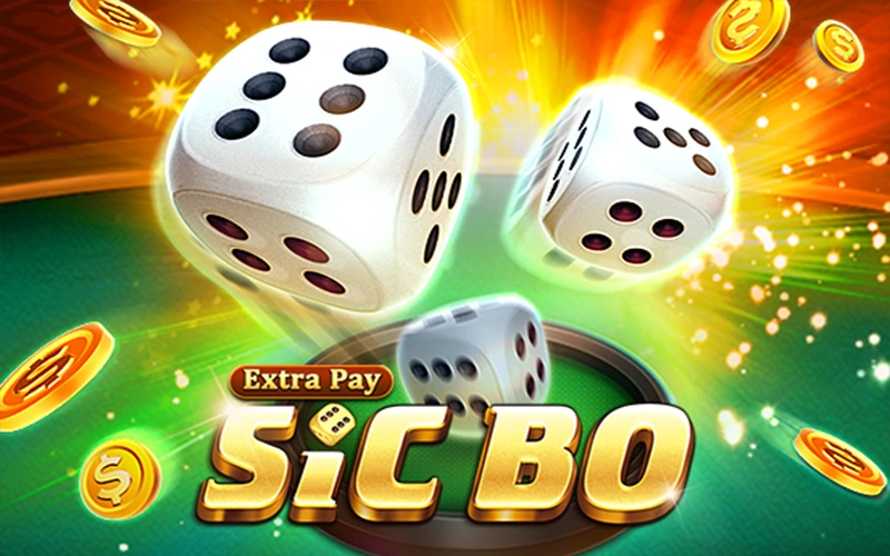 Roll dice in the game Sic Bo with Baji.