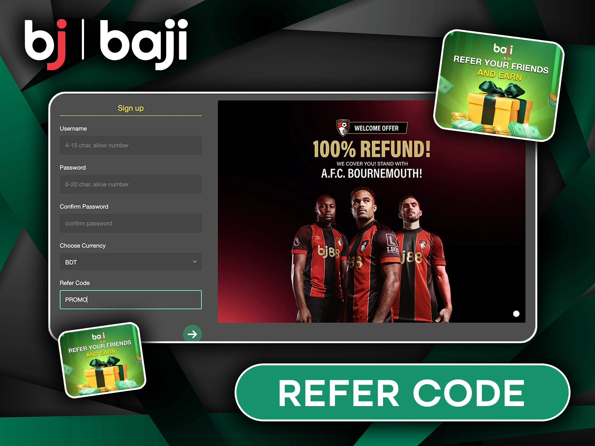 Unlock Extra Benefits with Baji Refer Code for Bangladeshi Players.