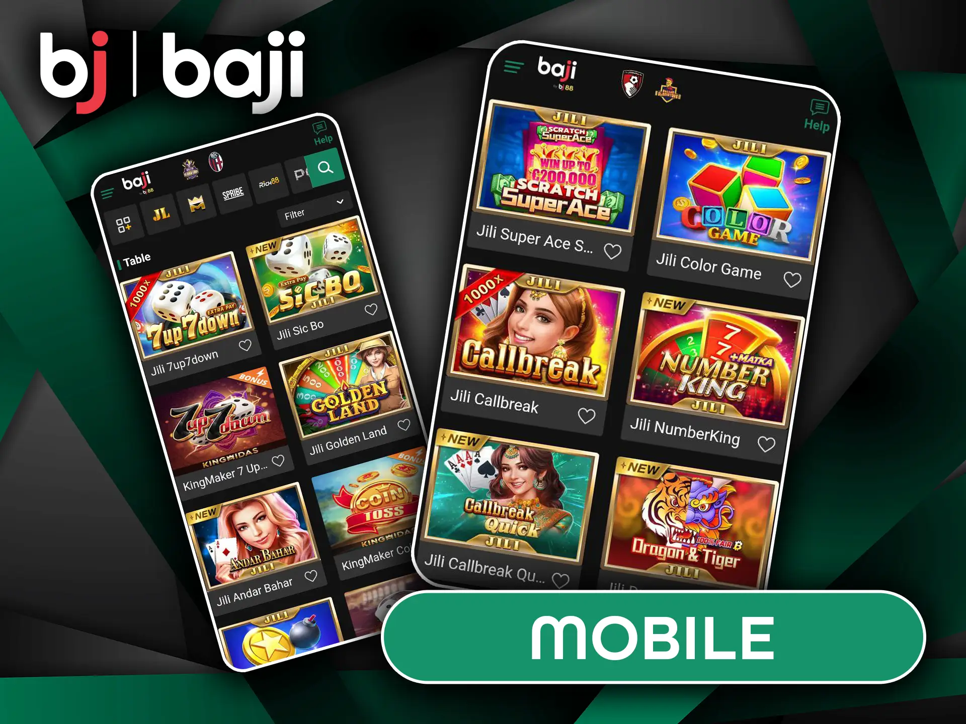 Play Table Games in Baji Mobile App Anywhere.